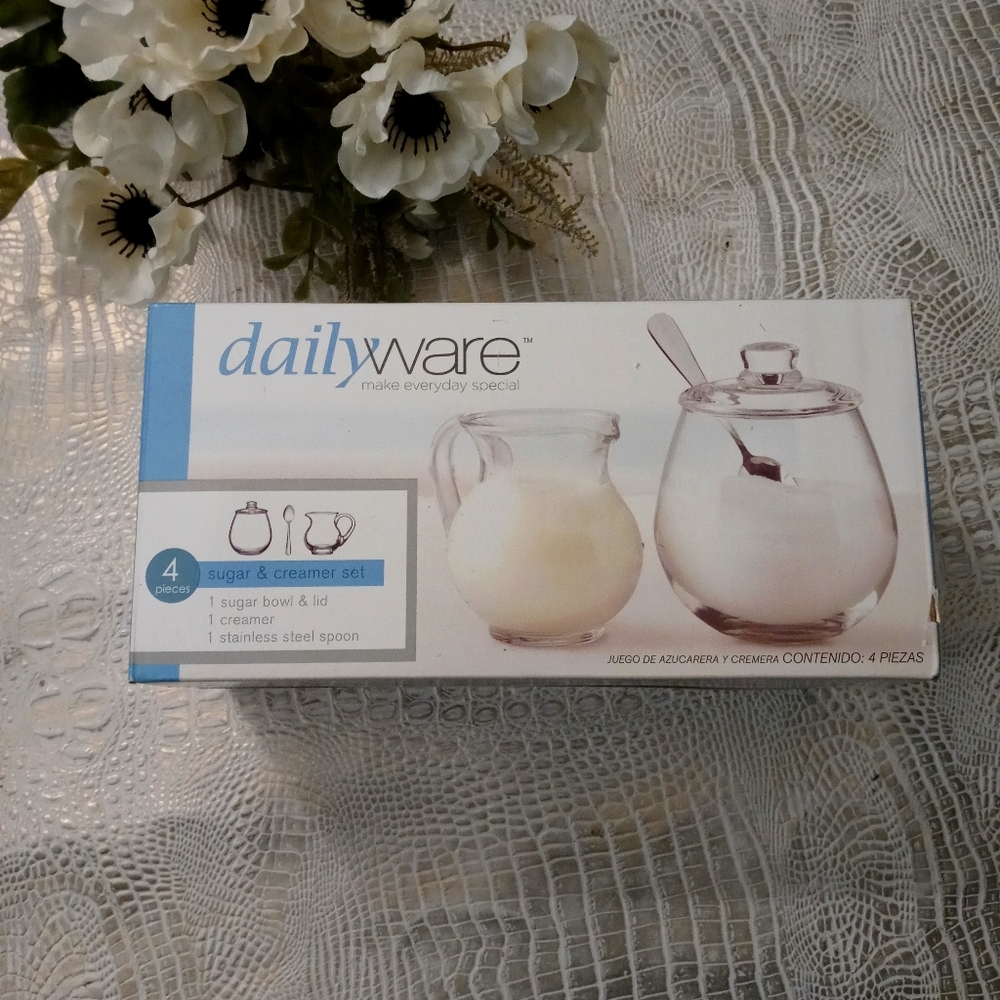 BOGO🆓 | NIB Dailyware 4 Piece Cream & Sugar Coffee Tea Set